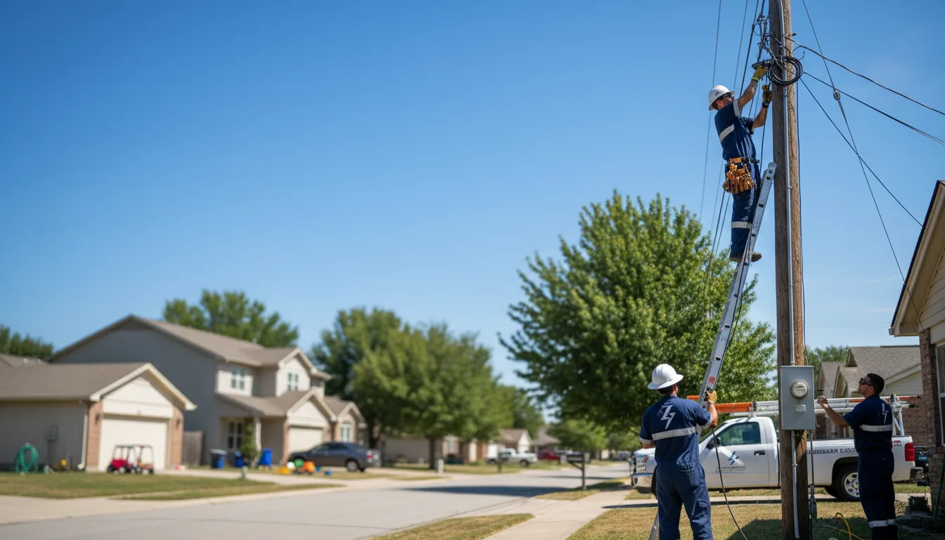 Residential electrician providing installation services in Bethel, CT